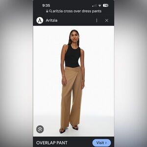 Babaton overlap pants in Seville, city wool.